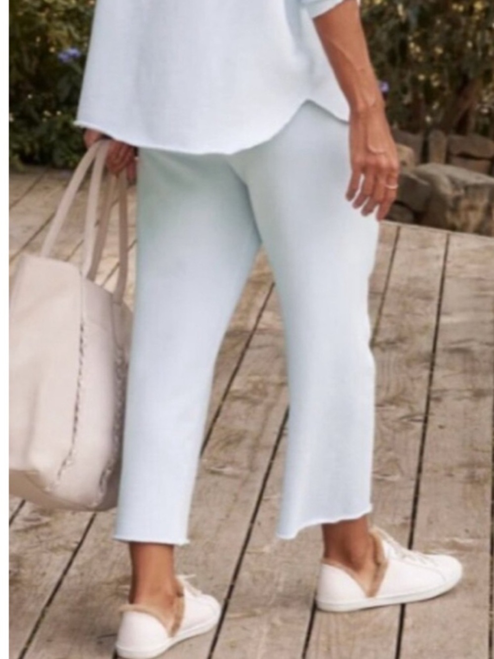 Frank & Eileen Catherine Sweatpants in Light Ice Blue Large - Picture 3 of 14